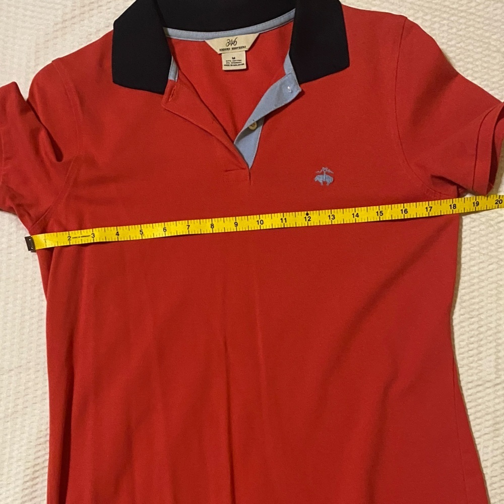 Brooks Brothers Polo Dress Red Navy Size Medium - Picture 5 of 6
